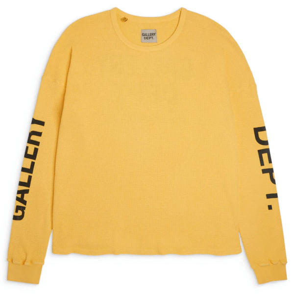 Gallery Dept Urcel Thermal Yellow Sweatshirt - Image 1